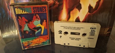 🎵 Rolling Stones Dirty Work Cassette Tape Tested Rock Mick Jagger - Image 1 of 3
