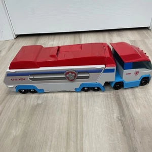 Semirremolque de lanzamiento y transporte de Paw Patrol autobús de transporte vehículo patrullero de pata - Imagen 1 de 10