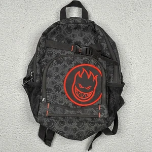 Vintage Spitfire Wheels Skate Backpack Black Flame Logo Youth Embroidered Y2K - Picture 1 of 12