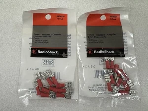 2 Packs - RadioShack® Female Insulated Crimp-On Quick Disconnects • P/N 640-4039 - Picture 1 of 5