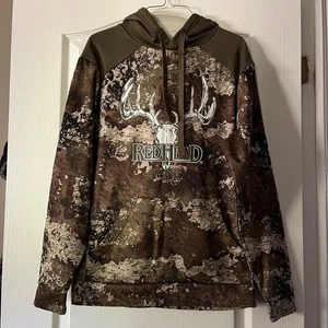 RedHead Strata Camo Pullover Fleece Hoodie Women’s S Hunting Deer Skull Antlers - Foto 1 di 8