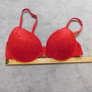 hunkemoller Reggiseno push up in pizzo donna 40B rosso - Foto 1 di 7