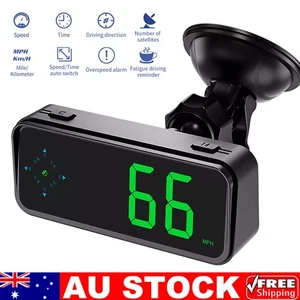 NEW Mini LED Digital Speedometer GPS Car HUD Head Up Display MPH/KMH Universal - Picture 1 of 18