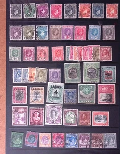 WORLDWIDE CLASSICS ON ALBUM PAGES INTERESTING STAMPS GERMAN COLONIES Q109 - Picture 1 of 5