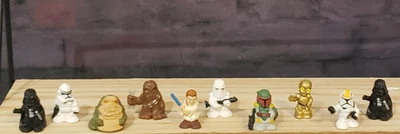 Star Wars Fighter Micro Force Pods Squinkies Mini Figuras de Goma Lote de 10 Foto 1 de 4