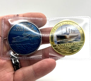 2 piezas. Juego de monedas RMS Titanic Challenge - Imagen 1 de 2