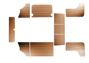 VW T2 Bus 1970–1979 Interior Side Panels Set – 10pcs Tobacco Trim Kit - Picture 1 of 1