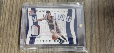 2002-03 Fleer Platinum Yao Ming RC Game Used 4 Color Patch /290 Name Plates HOF - Image 1 of 4