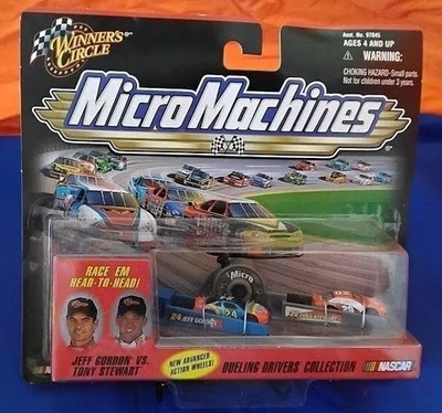NASCAR Micro Machines Jeff Gordon vs Tony Stewart Dueling Drivers NIP Sealed - Image 1 of 4