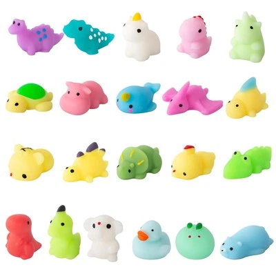 JUAUO 21 Stück Kawaii Mochi Squishy Toys, Niedlich Squeeze Squishies Antistress Fidge