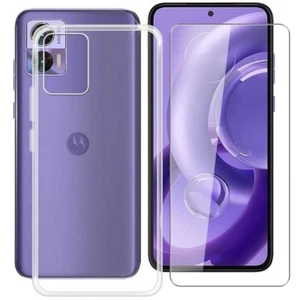 COVER TRASPARENTE + PELLICOLA VETRO TEMPERATO Per MOTOROLA EDGE 30 NEO CUSTODIA - Zdjęcie 1 z 11