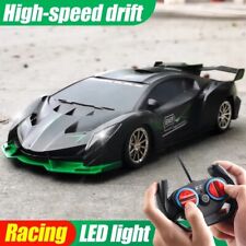 1/18 RC Car LED Light 2.4G Radio Remote Control Sports Cars For Children Racing