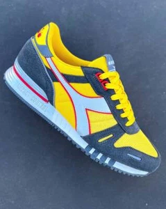 Diadora Titan Seb Trainer Yellow/Silver Grey - Picture 1 of 1