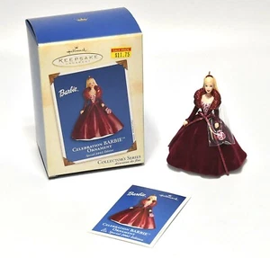 2002 HALLMARK CELEBRATION BARBIE CHRISTMAS ORNAMENT New in BOX - paperwork - Bild 1 von 4