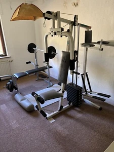 Gym Kraftstation Fitnessstation Multigym Fitnessgerät inkl. 45kg Gewichten - Bild 1 von 4