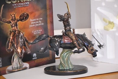 Estatua de bronce sintético Conan el Conquistador CS Moore Frank Frazetta 119/300 FUNDIDA  Foto 1 de 4