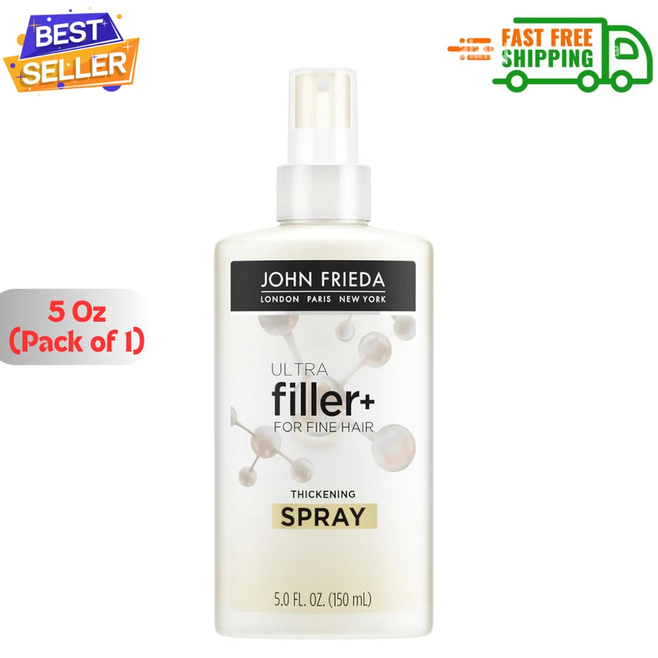 John Frieda ULTRAfiller+ para Cabello Fino, Voluminizador, Biotina e Hialurónico, 5 Oz. Foto 1 de 4