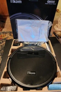 Tikom G8000 Pro Robot Vacuum and Mop Combo, 4500Pa Suction, 150Mins Max, Black - Picture 1 of 8