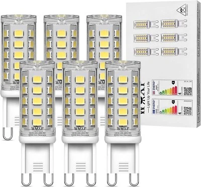 WAXP G9 LED Bulb 4W 400Lm 6000K Cool White Non Dimmable Pack of 6 - Image 1 of 3
