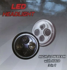 LED 7" 8700 EV Scheinwerfer Jeep Wrangler Harley Landrover STE-F-7R30W-1 - Bild 1 von 5