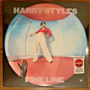 Harry Styles Fine Line Clear with Black & White Splatter Double Vinyl LP - Imagen 1 de 2