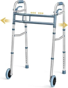 Walkers for Seniors Aluminum Lightweight Walker with Wheels Walker - Picture 1 of 4
