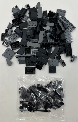 NEW LEGO Assorted Bulk Brick Pack: Black + Dark Gray - Image 1 of 2