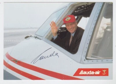 Nicki Lauda , Formel 1 , Motorsport ,  Autogrammkarte , Lauda Air (28) - Bild 1 von 2