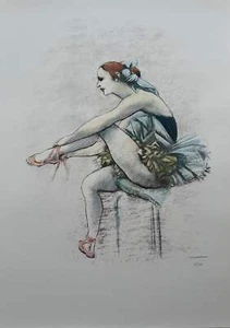 Ballerina II Francesco Messina Oper LITHOGRAPHIE signiert nummeriert auf Tanzpapier - Bild 1 von 1