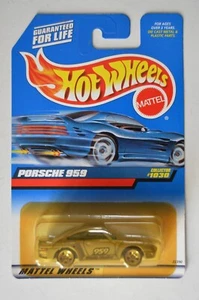 Mattel Hot Wheels Blue Card Porsche 959 Silver #1030 Diecast - Picture 1 of 10