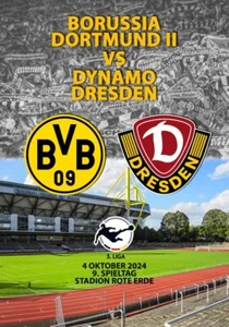 BORUSSIA II Dortmund v DYNAMO Dresden 4 October 2024 3. Bundesliga FAN Germany - Bild 1 von 1