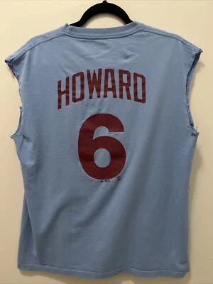 Philadelphia Phillies Shirt Ryan Howard #6 Large MLB Majestic Men's Retro 80's - Image 1 of 4