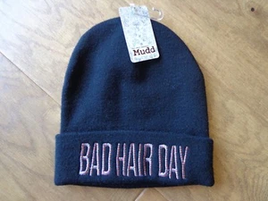 MUDD Unisex Nuevo con Etiquetas Negro Talla Única DAY MAL PELO Sombrero/Grijol/Nieve/Invierno  - Imagen 1 de 5