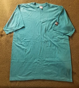 Vintage STARTER T-Shirt LARGE Single Stitch Made In USA 1980s 1990s TEAL - Bild 1 von 10