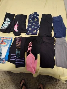 Lot Of 11 Pair Of Girls Justice Leggings Size 8 - Picture 1 of 3