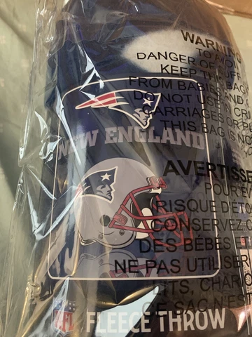 New England Patriots NFL Northwest Fleece “Mirror” Throw 50in. x 60in Cover