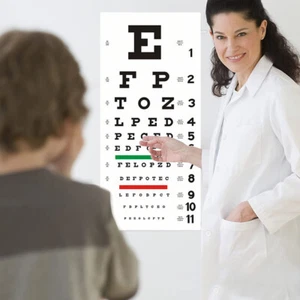 Snellen Eye Chart, Eye Charts 20 Feet Low Vision Eye Test Charts for Eye Exams - Picture 1 of 10