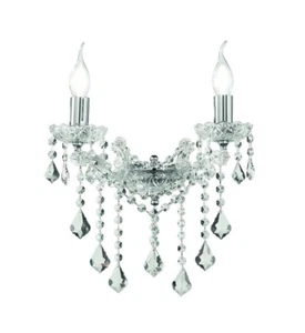 Classic Transparent Crystal Wall Sconce 2 Lights CIC-463 - Picture 1 of 1