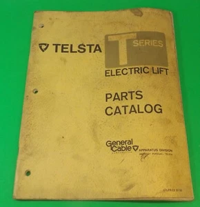Telsta T-40B T-36B Electric Bucket Lift Parts Catalog Manual - Picture 1 of 1
