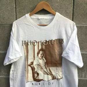 Vintage Julio Iglesias Nonstop schwere Baumwolle volle Größe Unisex weißes Hemd AA1317 - Bild 1 von 7