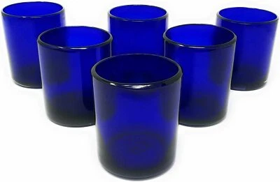 Pure Cobalt Tumbler Glasses - Set of 6 (10 oz each) - Image 1 of 4