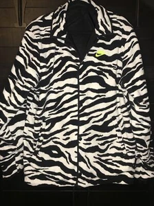 Nike City Edition Giacca Pile Zebra Reversibile CV7120-010 Uomo Taglia S Nuova - Foto 1 di 10