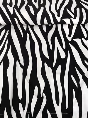 XHILARATION PANELES CORTINA ENCAJE CEBRA BLANCO NEGRO ALGODÓN LONA PAR ANIMAL USADO EN EXCELENTE ESTADO Foto 1 de 4