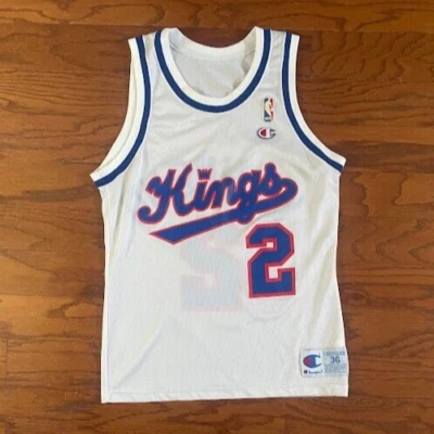 Men Sz S 36 Vintage Mitch Richmond Sacramento Sac Sactown Kings Champion Jersey - Image 1 of 4