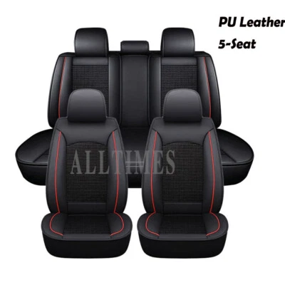 For Chevrolet Cruze Car Full 5 Seat Covers Front Rear Leather Cushion Protector — 第 1/4 张图片