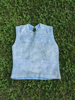 Handmade Sequin 1950s Sleeveless Sweater - Image 1 of 2