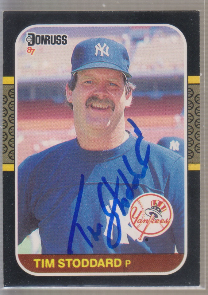 Autographed 1987 Donruss Tim Stoddard - Yankees - Image 1 of 1