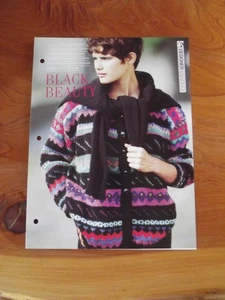KNITTING PATTERN BLACK BEAUTY DESIGNER CREATIVE NEEDLES 1991  * MUST SEE - Picture 1 of 1