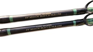 2x Jarvis Walker TUFF TIP TTSU601MHR Fishing Rod Pair Roller Lead/Tip Stand Ups - Picture 1 of 12