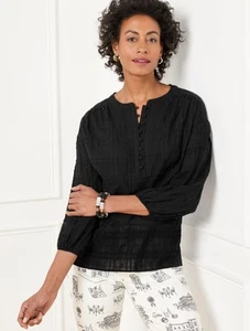 Shadow Plaid Popover at Talbots NWT $99.50, All size - Picture 1 of 2